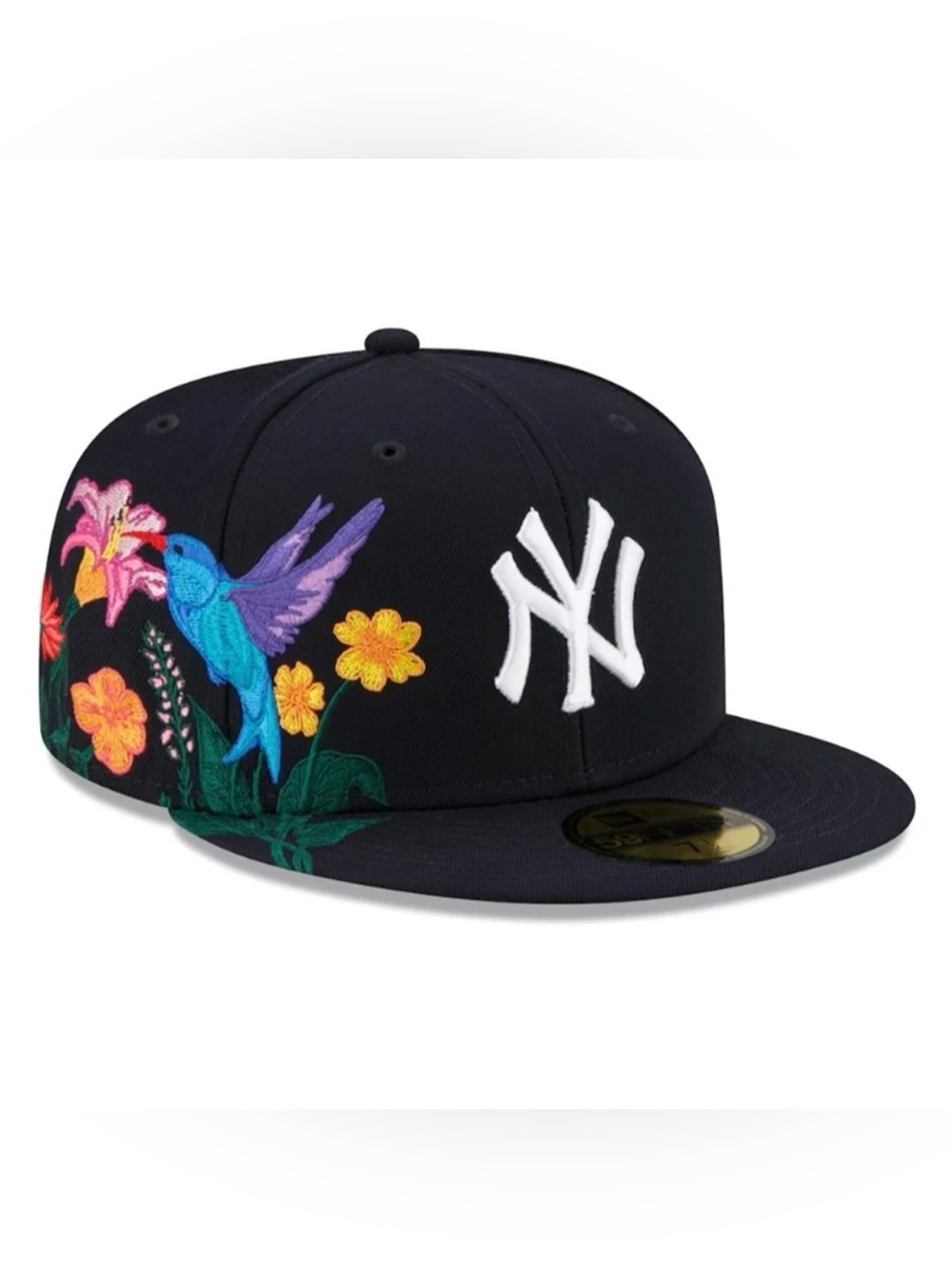 New Era - MLB Hat - New York Yankees Blooming 59FIFTY Fitted Cap - Navy